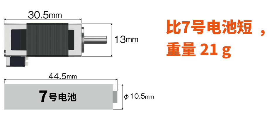 安裝尺寸13mm_電動機(jī)長度30.5mm